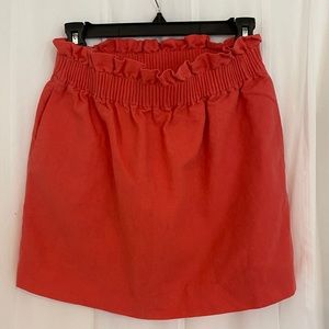 JCREW Petite Length Linen Paperbag Skirt